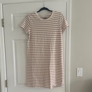 Striped Short Sleeve Dress